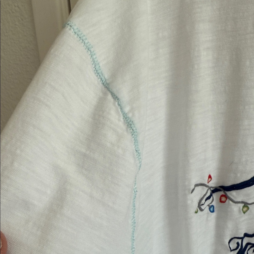 Tommy Bahama white Organic Cotton Long Sleeve Tee - Picture 6 of 8